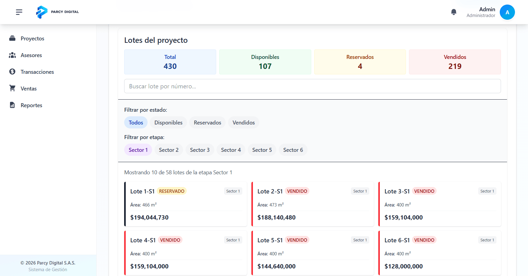 Parcy - Plataforma de gestión inmobiliaria